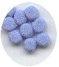 Pompoen licht blauw 6 mm - Click Image to Close